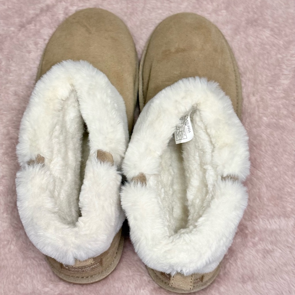 New Ugg Koolaburra Leather Fully Lined Faux Fur Bootie Winter boots W 11 - Picture 5 of 7
